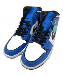 NIKE（ナイキ）の古着「Air Jordan 1 Mid SE "Signal Blue"」｜ブルー×ホワイト