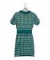 REDYAZEL (レディアゼル) チェックジャガードニットポロワンピース グリーン サイズ:Free：5000円