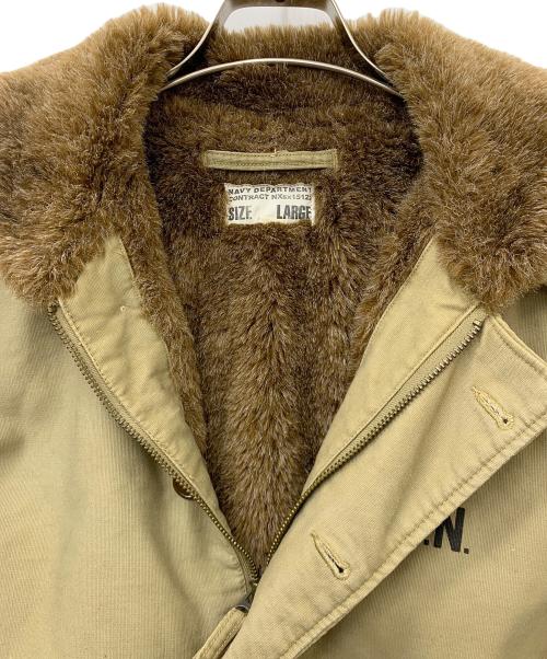 NAVY（ネイビー）NAVY (ネイビー) N1デッキジャケット カーキ サイズ:Lの古着・服飾アイテム