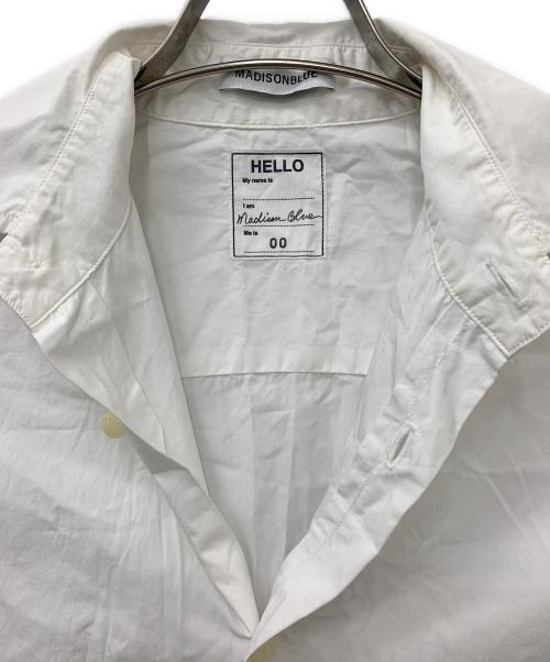 MADISON BLUE（マディソンブルー）MADISON BLUE (マディソンブルー) オーバーサイズ ハーフスリーブ シャツ ホワイト サイズ:00の古着・服飾アイテム