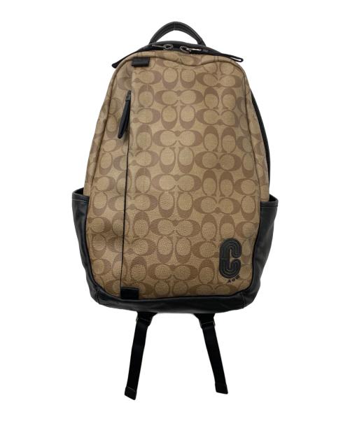 COACH（コーチ）COACH (コーチ) リュック ベージュ×ブラックの古着・服飾アイテム