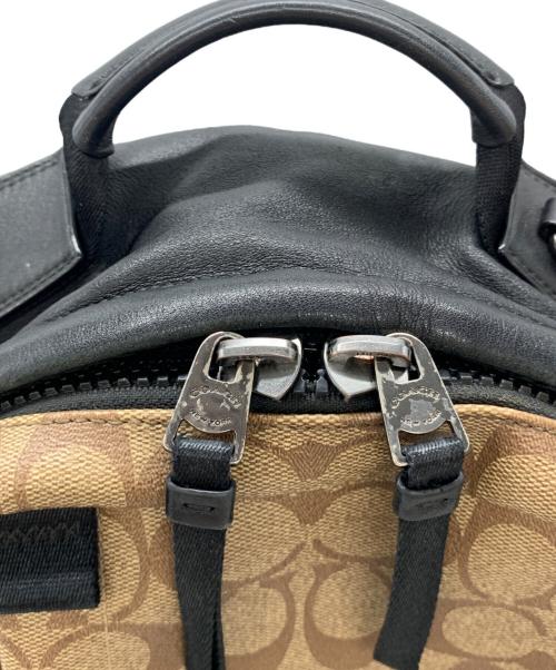 COACH（コーチ）COACH (コーチ) リュック ベージュ×ブラックの古着・服飾アイテム