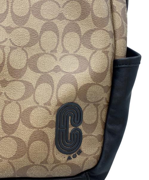 COACH（コーチ）COACH (コーチ) リュック ベージュ×ブラックの古着・服飾アイテム