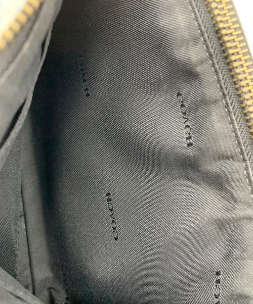 COACH（コーチ）COACH (コーチ) キャニオンデニムキルトショルダーバッグ ブルー×ブラックの古着・服飾アイテム