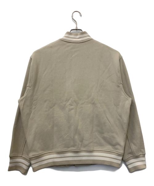 Calvin Klein Jeans（カルバンクラインジーンズ）Calvin Klein Jeans (カルバンクラインジーンズ) バーシティボンバージャケット ベージュ サイズ:Sの古着・服飾アイテム