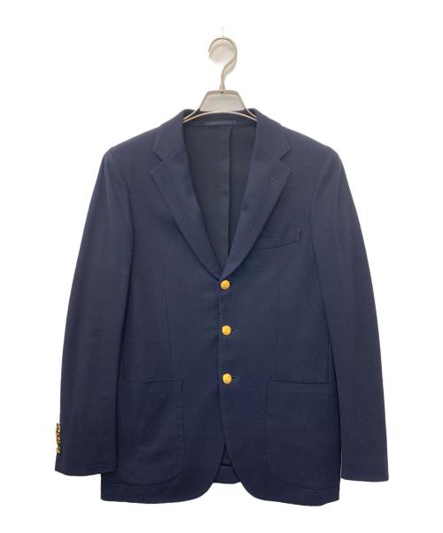 TOMORROW LAND PILGRIM（トゥモローランド ピルグリム）TOMORROW LAND PILGRIM (トゥモローランド ピルグリム) ジャージーバスケット シングルブレステッド3Bブレザー ネイビー サイズ:44の古着・服飾アイテム