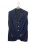 中古・古着 TOMORROW LAND PILGRIM (トゥモローランド ピルグリム) ジャージーバスケット シングルブレステッド3Bブレザー ネイビー サイズ:44：12000円