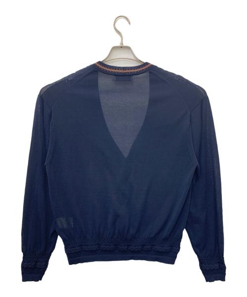 TOMORROW LAND tricot（トゥモローランド トリコ）TOMORROW LAND tricot (トゥモローランド トリコ) 薄手カーディガン ネイビー サイズ:Sの古着・服飾アイテム