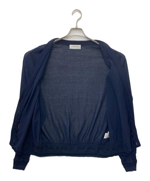 TOMORROW LAND tricot（トゥモローランド トリコ）TOMORROW LAND tricot (トゥモローランド トリコ) 薄手カーディガン ネイビー サイズ:Sの古着・服飾アイテム