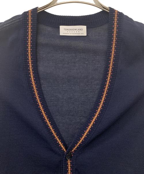 TOMORROW LAND tricot（トゥモローランド トリコ）TOMORROW LAND tricot (トゥモローランド トリコ) 薄手カーディガン ネイビー サイズ:Sの古着・服飾アイテム