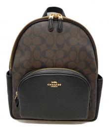 COACH（コーチ）の古着「コート バックパック シグネチャー キャンバス」｜ブラウン