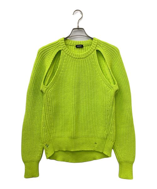 DIESEL（ディーゼル）DIESEL (ディーゼル) 厚手ニット イエロー サイズ:Sの古着・服飾アイテム