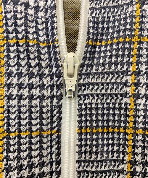 adidas Originals（アディダスオリジナル）adidas originals (アディダスオリジナル) タータンチェックトラックジャケット ホワイト×ブラック サイズ:XSの古着・服飾アイテム