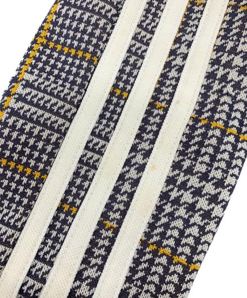 adidas Originals（アディダスオリジナル）adidas originals (アディダスオリジナル) タータンチェックトラックジャケット ホワイト×ブラック サイズ:XSの古着・服飾アイテム