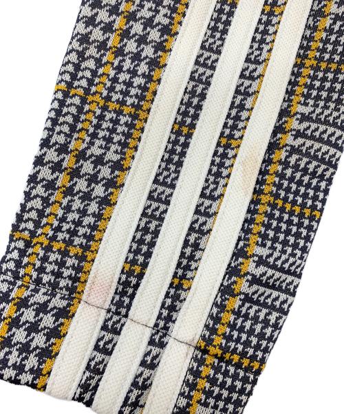 adidas Originals（アディダスオリジナル）adidas originals (アディダスオリジナル) タータンチェックトラックジャケット ホワイト×ブラック サイズ:XSの古着・服飾アイテム