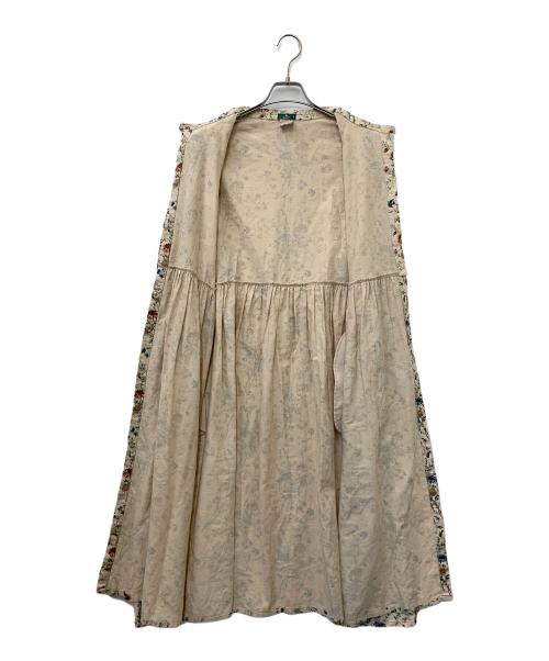 TSUHARU by samansa Mos2（ツハル バイ サマンサモスモス）TSUHARU by Samansa Mos2 (ツハル バイ サマンサモスモス) 長袖ワンピース ベージュ サイズ:Fの古着・服飾アイテム