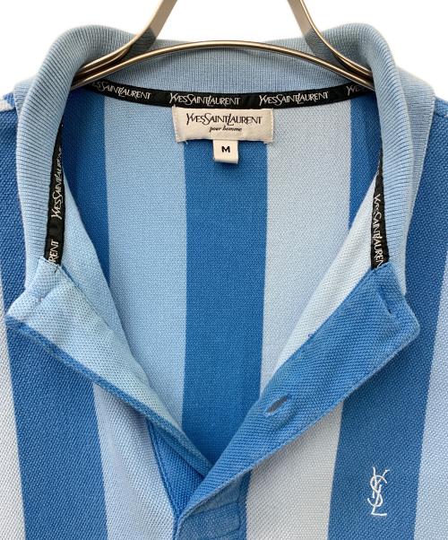 Yves Saint Laurent（イヴサンローラン）Yves Saint Laurent (イヴサンローラン) ポロシャツ ブルー サイズ:Mの古着・服飾アイテム