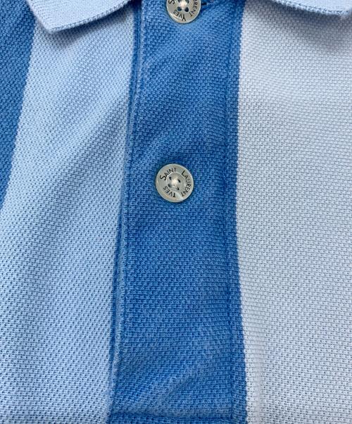 Yves Saint Laurent（イヴサンローラン）Yves Saint Laurent (イヴサンローラン) ポロシャツ ブルー サイズ:Mの古着・服飾アイテム