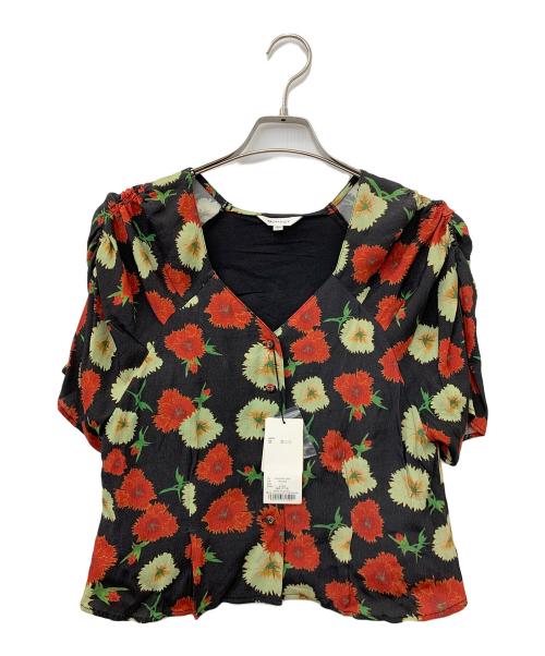 moussy（マウジー）moussy (マウジー) セットアップブラウス ブラック×レッド サイズ:1の古着・服飾アイテム