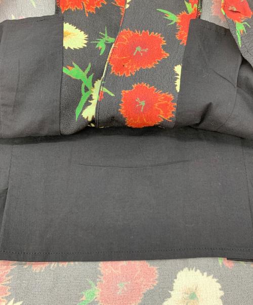 moussy（マウジー）moussy (マウジー) セットアップブラウス ブラック×レッド サイズ:1の古着・服飾アイテム