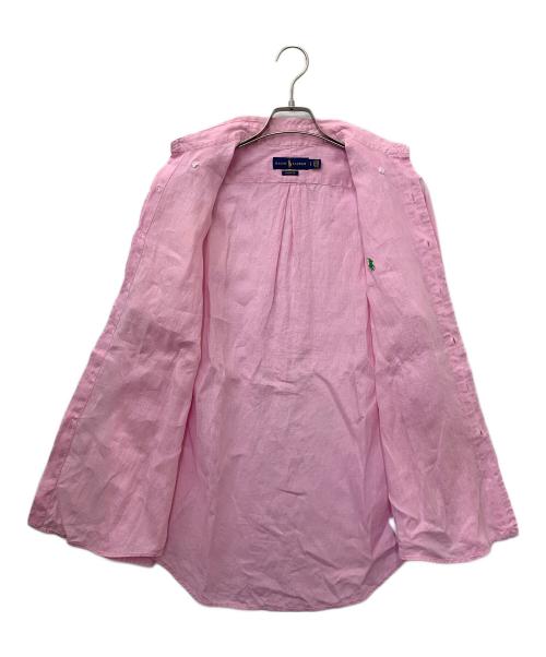 RALPH LAUREN（ラルフローレン）RALPH LAUREN (ラルフローレン) リネンシャツ ピンク サイズ:SPの古着・服飾アイテム