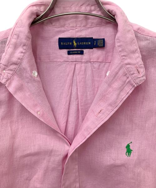 RALPH LAUREN（ラルフローレン）RALPH LAUREN (ラルフローレン) リネンシャツ ピンク サイズ:SPの古着・服飾アイテム