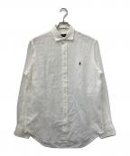 POLO RALPH LAURENポロ・ラルフローレン）の古着「リネンシャツ」｜ホワイト
