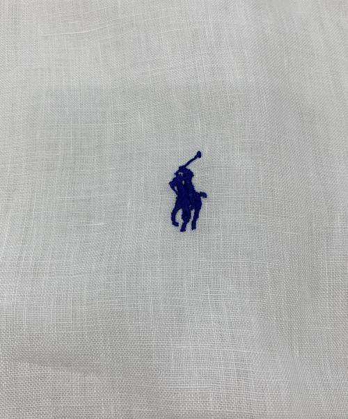POLO RALPH LAUREN（ポロ・ラルフローレン）POLO RALPH LAUREN (ポロ・ラルフローレン) リネンシャツ ホワイト サイズ:Mの古着・服飾アイテム