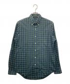 RALPH LAURENラルフローレン）の古着「コットンチェックシャツ」｜グリーン×ネイビー