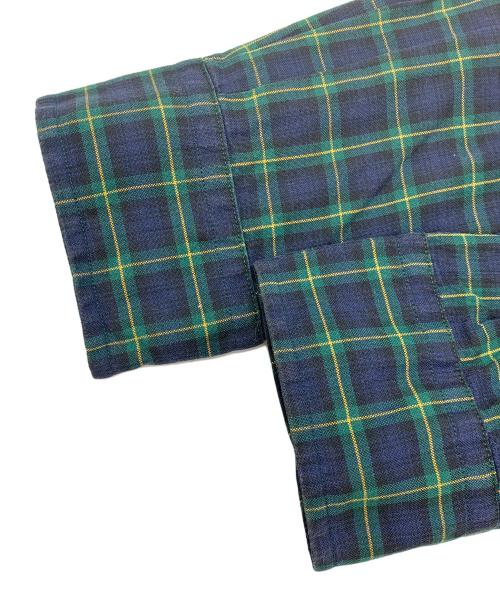 RALPH LAUREN（ラルフローレン）RALPH LAUREN (ラルフローレン) コットンチェックシャツ グリーン×ネイビー サイズ:Sの古着・服飾アイテム