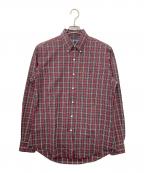 RALPH LAURENラルフローレン）の古着「コットンチェックシャツ」｜レッド