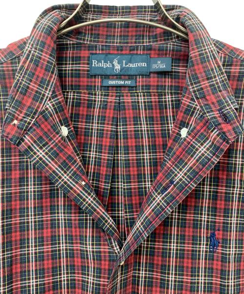 RALPH LAUREN（ラルフローレン）RALPH LAUREN (ラルフローレン) コットンチェックシャツ レッド サイズ:Mの古着・服飾アイテム