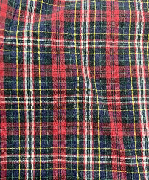 RALPH LAUREN（ラルフローレン）RALPH LAUREN (ラルフローレン) コットンチェックシャツ レッド サイズ:Mの古着・服飾アイテム