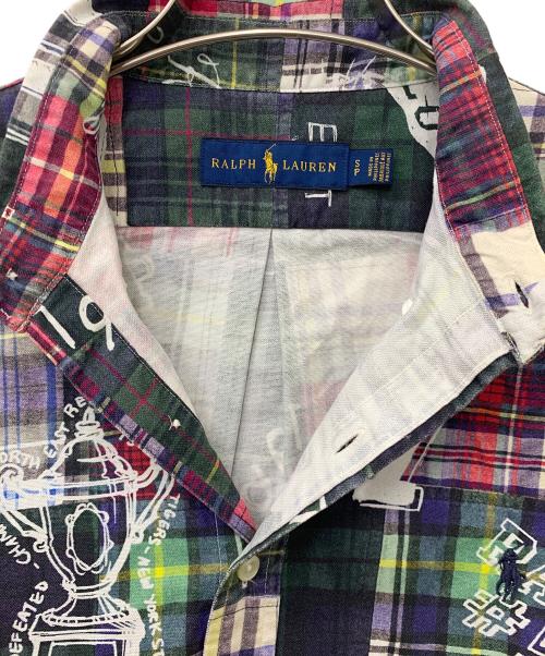 RALPH LAUREN（ラルフローレン）RALPH LAUREN (ラルフローレン) パッチワークボタンダウンシャツ マルチカラー サイズ:SPの古着・服飾アイテム