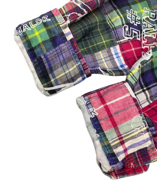RALPH LAUREN（ラルフローレン）RALPH LAUREN (ラルフローレン) パッチワークボタンダウンシャツ マルチカラー サイズ:SPの古着・服飾アイテム
