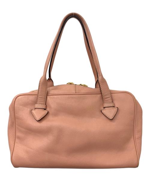 LOEWE（ロエベ）LOEWE (ロエベ) レザーハンドバッグ ピンクの古着・服飾アイテム