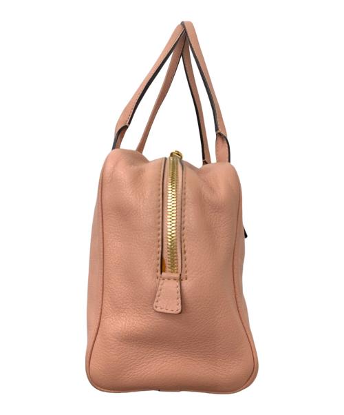 LOEWE（ロエベ）LOEWE (ロエベ) レザーハンドバッグ ピンクの古着・服飾アイテム