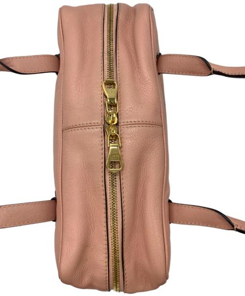 LOEWE（ロエベ）LOEWE (ロエベ) レザーハンドバッグ ピンクの古着・服飾アイテム
