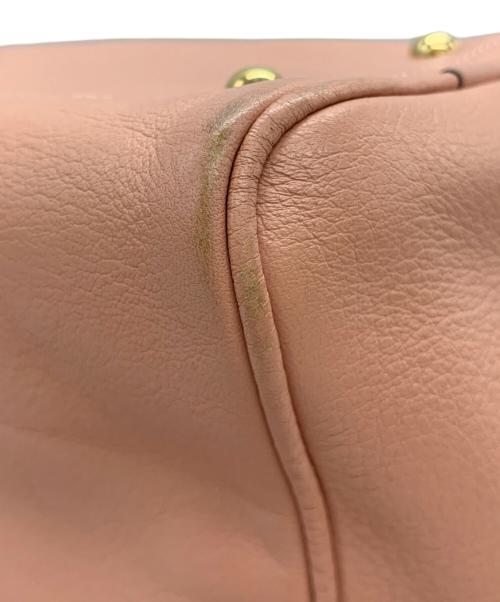 LOEWE（ロエベ）LOEWE (ロエベ) レザーハンドバッグ ピンクの古着・服飾アイテム