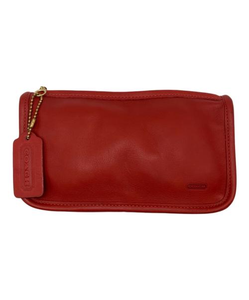 COACH（コーチ）COACH (コーチ) ポーチ レッドの古着・服飾アイテム