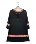 LEONARDレオナール）の古着「長袖カットソー」｜ブラック