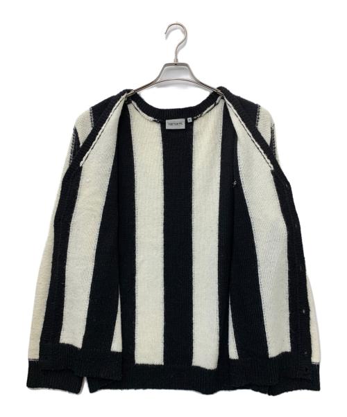 CarHartt（カーハート）CarHartt (カーハート) MANFORD CARDIGAN ホワイト×ブラック サイズ:Mの古着・服飾アイテム