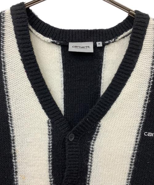 CarHartt（カーハート）CarHartt (カーハート) MANFORD CARDIGAN ホワイト×ブラック サイズ:Mの古着・服飾アイテム