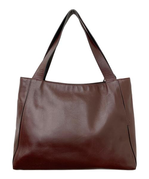 MOTHERHOUSE（マザーハウス）MOTHERHOUSE (マザーハウス) レザートートバッグ バーガンディーの古着・服飾アイテム