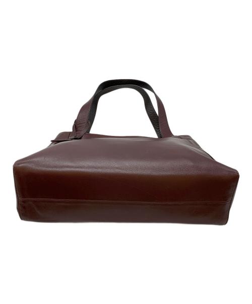 MOTHERHOUSE（マザーハウス）MOTHERHOUSE (マザーハウス) レザートートバッグ バーガンディーの古着・服飾アイテム