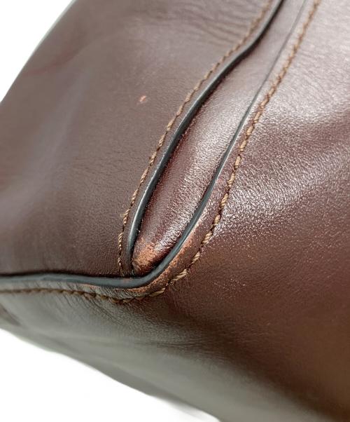 MOTHERHOUSE（マザーハウス）MOTHERHOUSE (マザーハウス) レザートートバッグ バーガンディーの古着・服飾アイテム