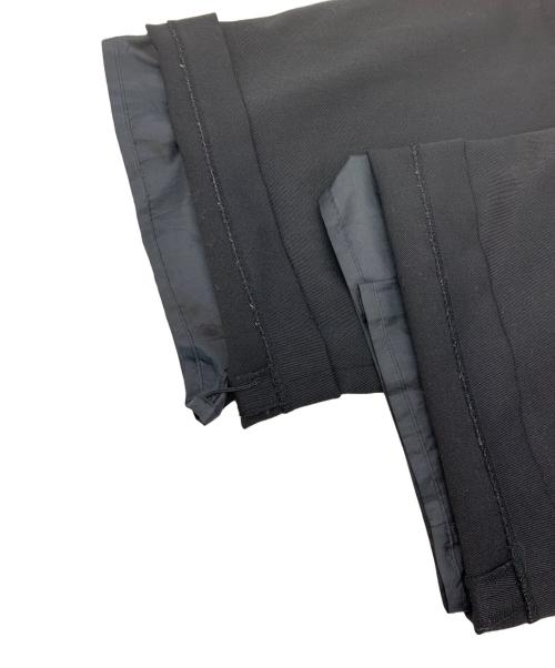 allureville（アルアバイル）allureville (アルアバイル) ウールチノサイドドロストワイドパンツ ブラック サイズ:1の古着・服飾アイテム