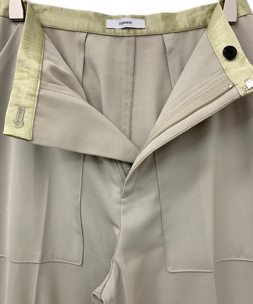 FEMMENT（ファモン）FEMMENT (ファモン) ドライポリエステルベイカーパンツ グリーン サイズ:1の古着・服飾アイテム