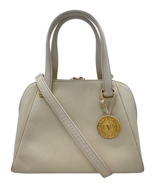 VALENTINO GARAVANI（ヴァレンティノ・ガラヴァーニ）VALENTINO GARAVANI (ヴァレンティノ・ガラヴァーニ) 2WAYバッグ ホワイトの古着・服飾アイテム