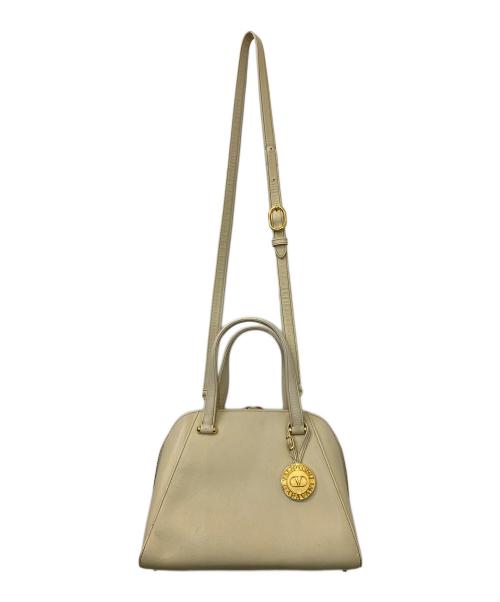 VALENTINO GARAVANI（ヴァレンティノ・ガラヴァーニ）VALENTINO GARAVANI (ヴァレンティノ・ガラヴァーニ) 2WAYバッグ ホワイトの古着・服飾アイテム